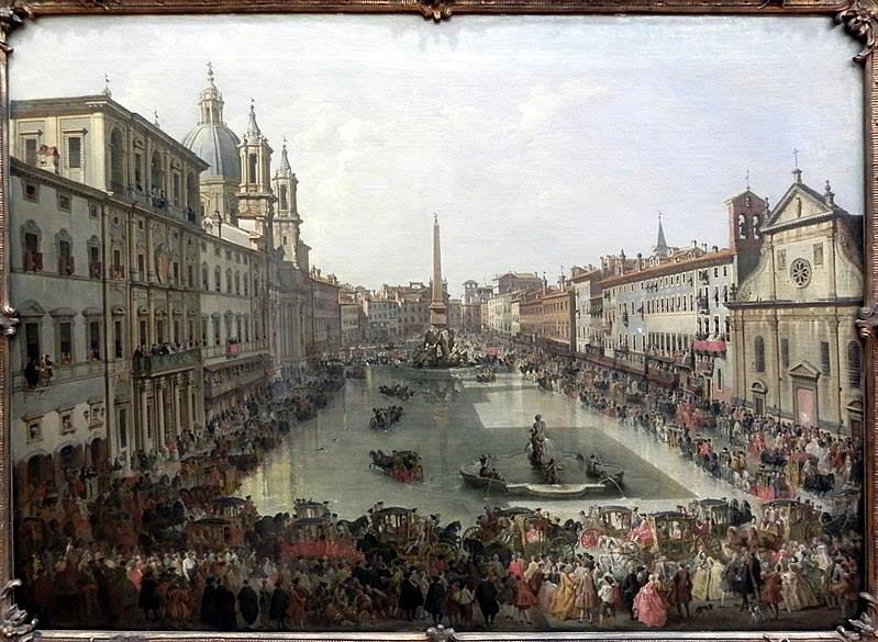 Old Piazza Navona Painting
