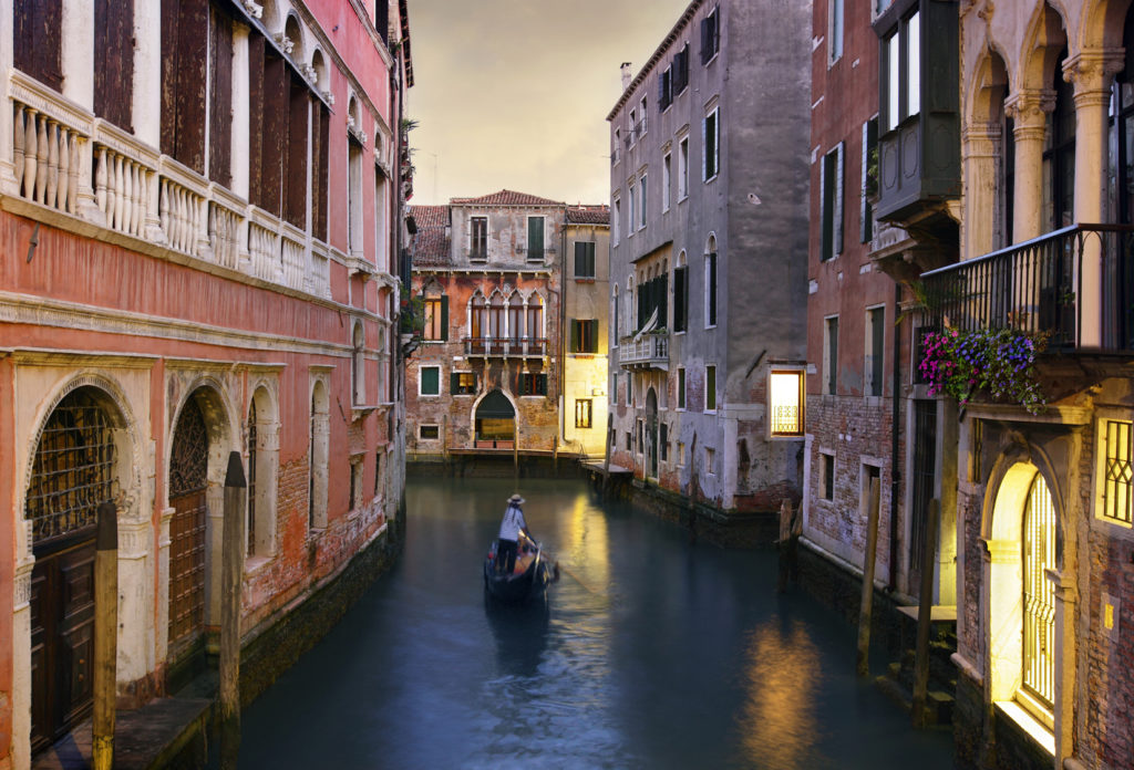 Venice in gondola