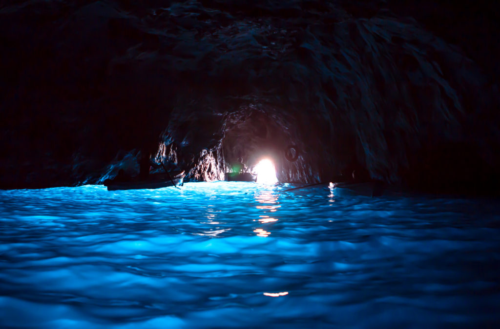 Inside the Blue Grotto, Capri