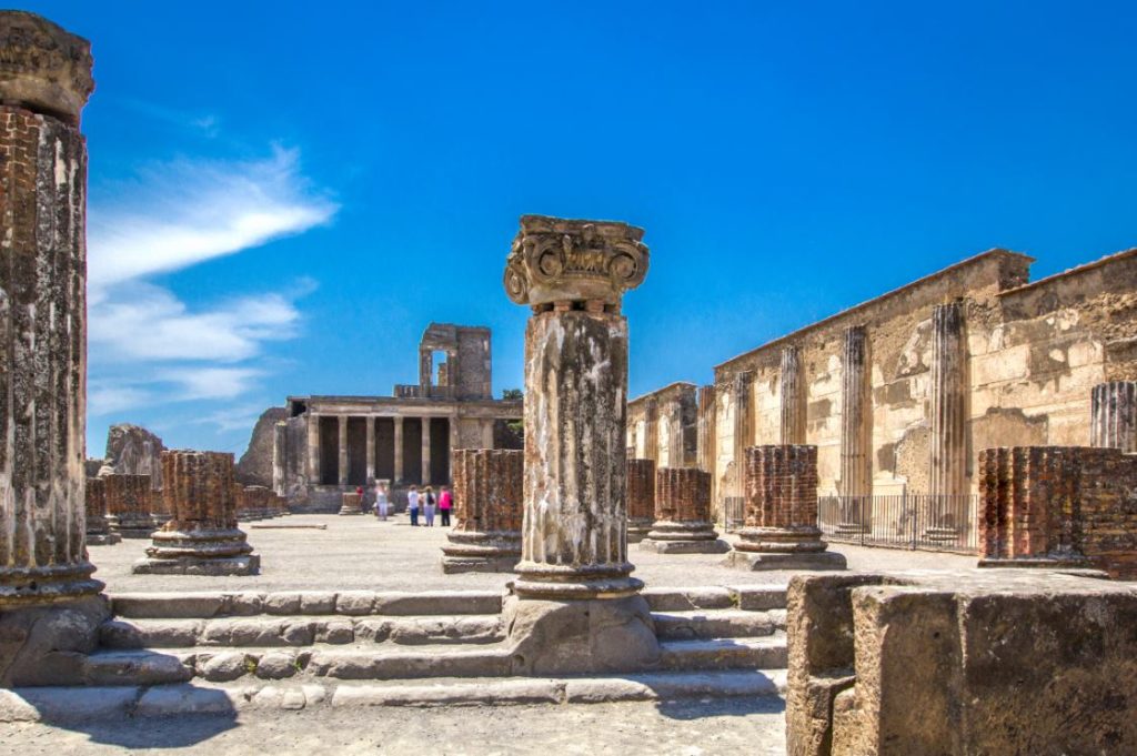 In the archaeological site of ancient Pompeii