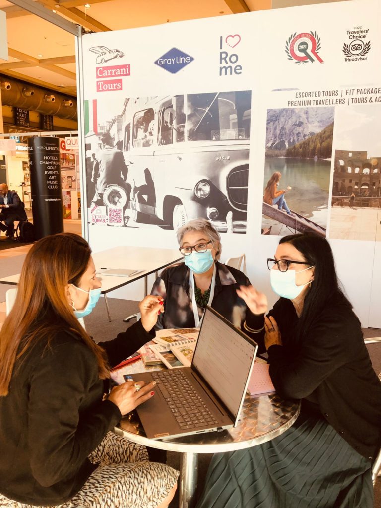 Zena and Letizia attending TTG in Rimini